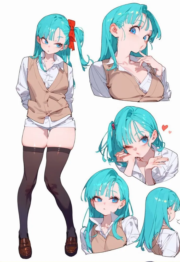 AI Bulma (dragon ball) by eatsleep1111. AI, Anime, Bulma, dragon ball, neuralart
