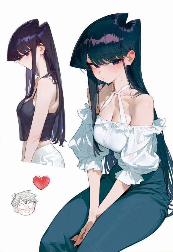 Komi Shouko, Tadano Hitohito (komi-san wa comyushou desu) by eatsleep1111. Anime, Komi Shouko, komi-san wa comyushou desu, Tadano Hitohito