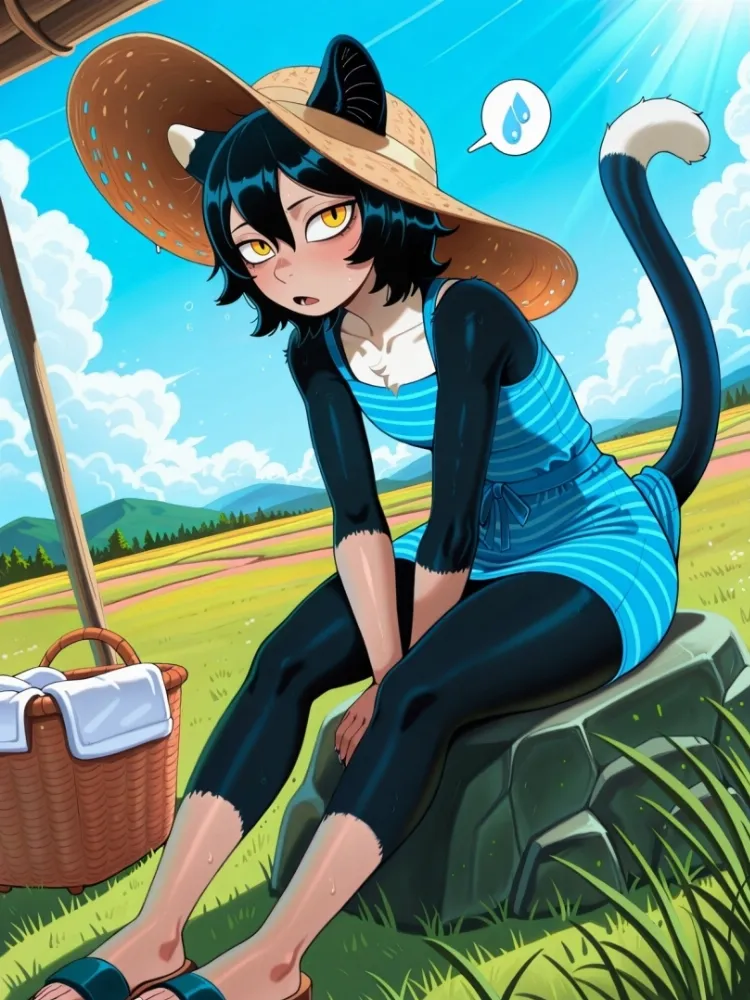 AI Izutsumi (dungeon meshi) by generatornaya. AI, Animal Ears, Anime, Anime Ears, cat girl, catgirl, dungeon meshi, Izutsumi, neko, nekomimi, neuralart