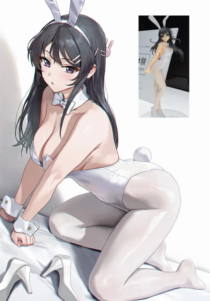AI Sakurajima Mai (seishun buta yarou) by Amiki Yuzuru. AI, Animal Ears, Anime, Anime Ears, Anime Ero, bunny girl, bunnygirl, Bunnysuit, neuralart, Sakurajima Mai, seishun buta yarou