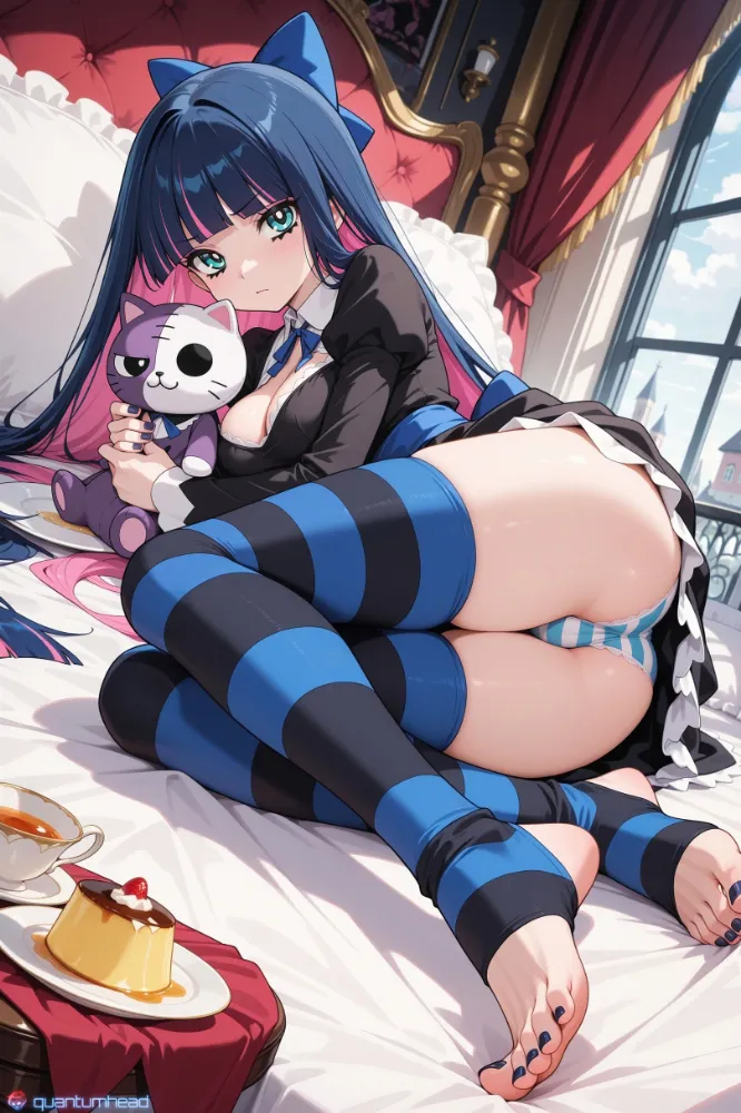 AI Honekoneko, Panty, Stocking (panty &amp; stocking with garterbelt) by QuantumHeadAI. AI, Anime, Anime Ero, Honekoneko, neuralart, Panty, panty &amp; stocking with garterbelt, Psg, Stocking