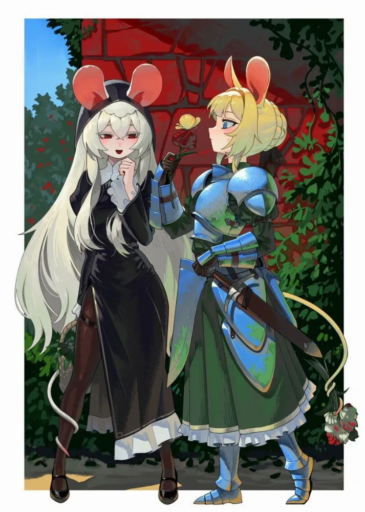 Mouse girl (rimworld) by Gemi Ningen. Animal Ears, mouse girl, rimworld