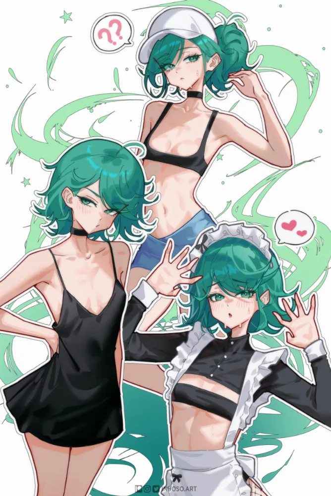 Tatsumaki (onepunchman) by inhoso. Anime, Anime Ero, anime ero dfc, housemaid, maid, onepunchman, Tatsumaki