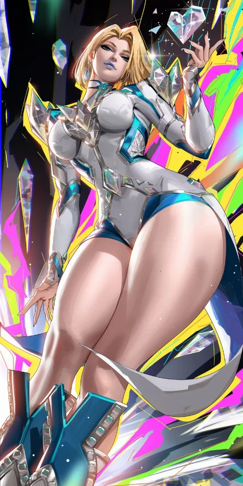 Emma Frost (x-men) by Liang Xing. Emma Frost, liang-xing, Marvel, Marvel Ero, marvel games, marvel rivals, x-men