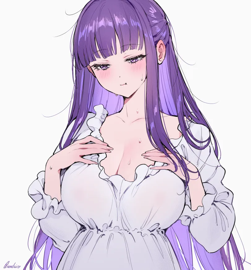 Fern (sousou no frieren) by qiandaiyiyu. Anime, Anime Ero, Anime Ero Wet, Fern, Kyonyuu, Oppai, sousou no frieren