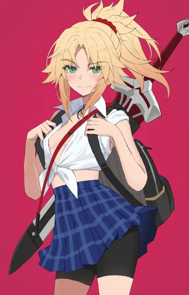 Mordred (fate) by Tonee. Anime, Anime Ero, fate, fate/apocrypha, Mordred, school girl