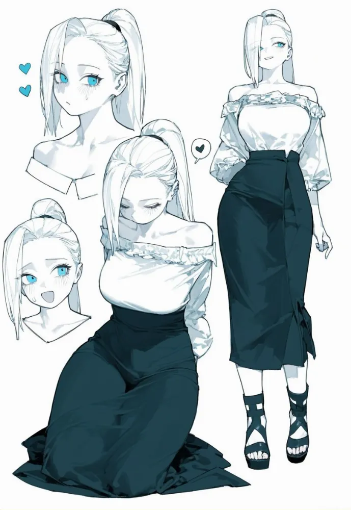 AI Yamanaka Ino (Naruto) by eatsleep1111. AI, Anime, Naruto, neuralart, Yamanaka Ino