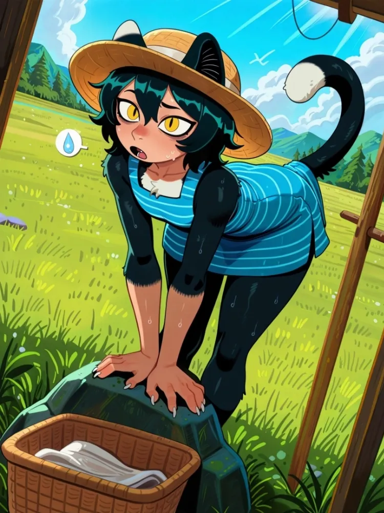 AI Izutsumi (dungeon meshi) by generatornaya. AI, Animal Ears, Anime, Anime Ears, cat girl, catgirl, dungeon meshi, Izutsumi, neko, nekomimi, neuralart