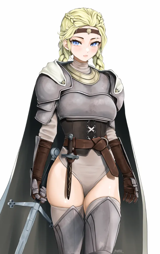Warrior girl by chaesu. Anime Art, anime style, warrior girl