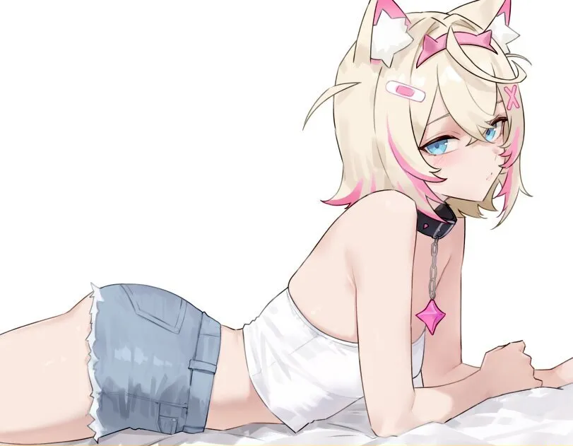 Mococo Abyssgard (virtual youtuber) by Bluefield. Animal Ears, Anime Ears, cat girl, catgirl, hololive, Mococo Abyssgard, neko, virtual youtuber, vtuber