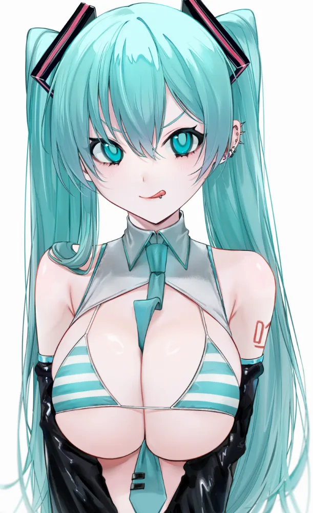 Hatsune Miku by Ompf. Anime, Anime Ero, bikini, Hatsune Miku, swimsuit, vocaloid, voice synthesizer