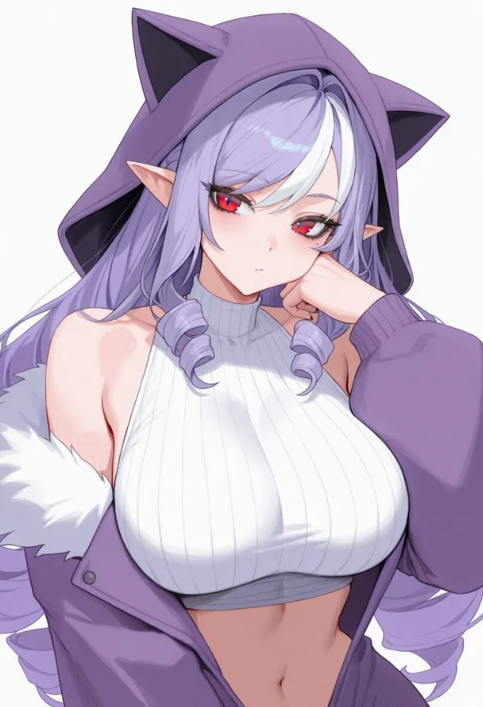 Vivian (zenless zone zero) by Heretikka. ai generated, elf, elf girl, elfgirl, fantasy, Vivian, zenless zone zero, zzz