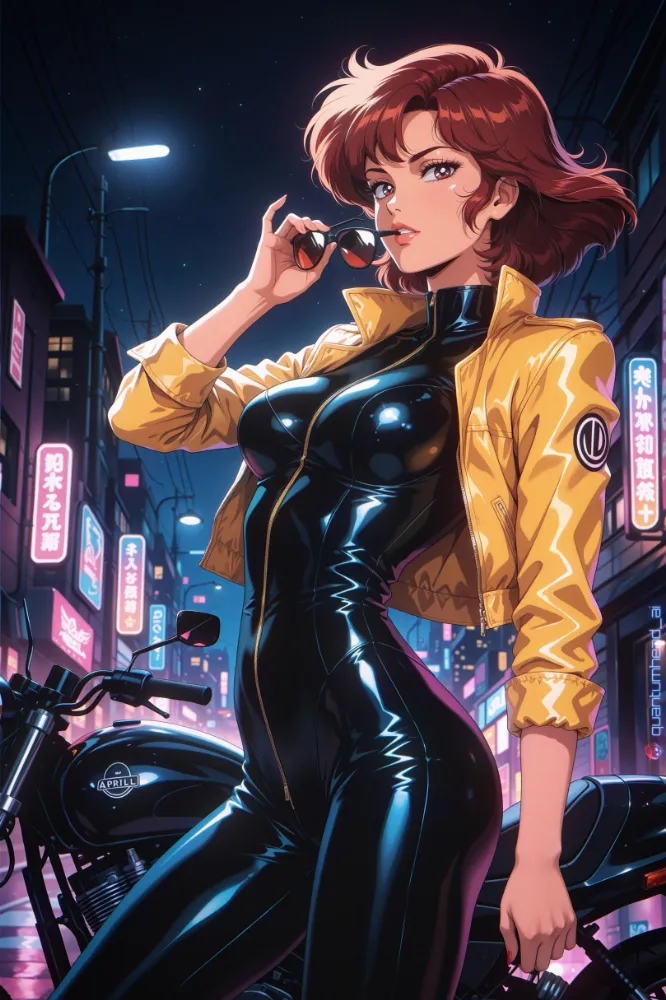 AI April O’neil (tmnt) by QuantumHeadAI. AI, April O'neil, bikini, neuralart, swimsuit, tmnt, tmnt ero