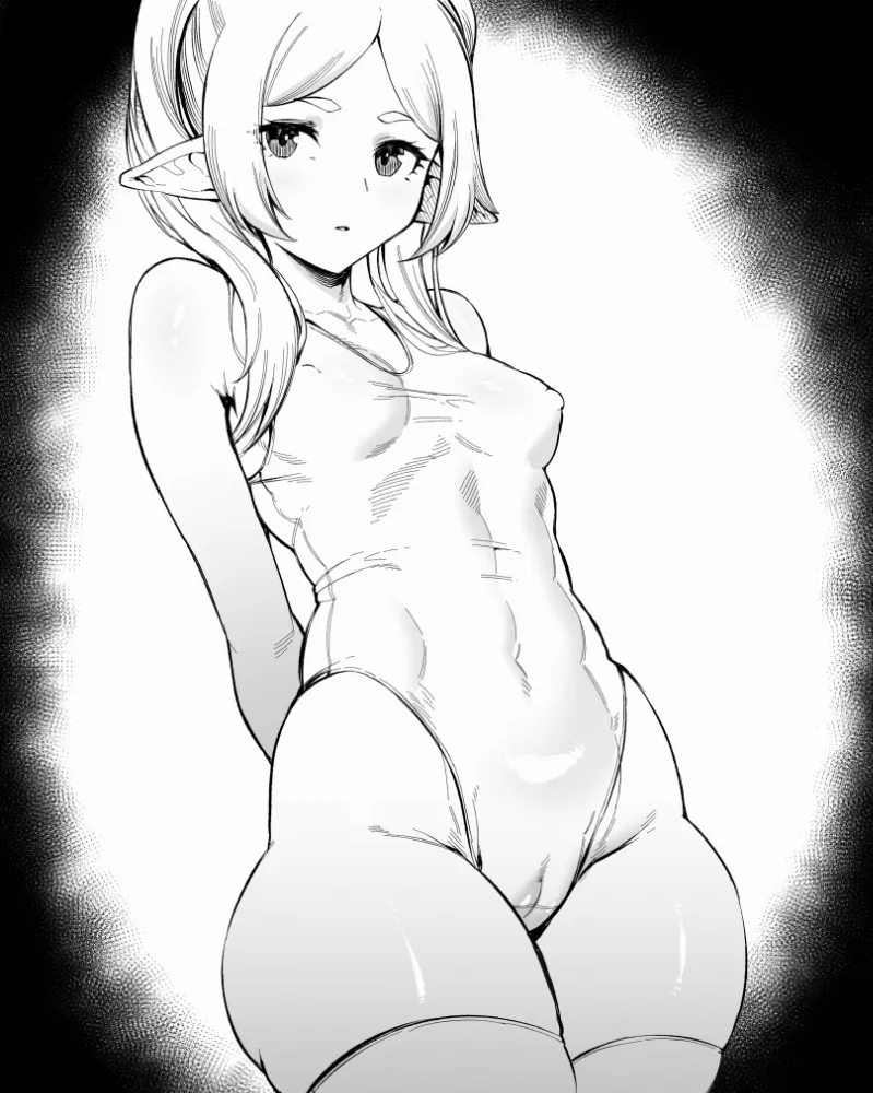 Frieren (sousou no frieren) by SpeedL00ver. Anime, Anime Ero, elf, elf girl, fantasy, Frieren, sousou no frieren, swimsuit