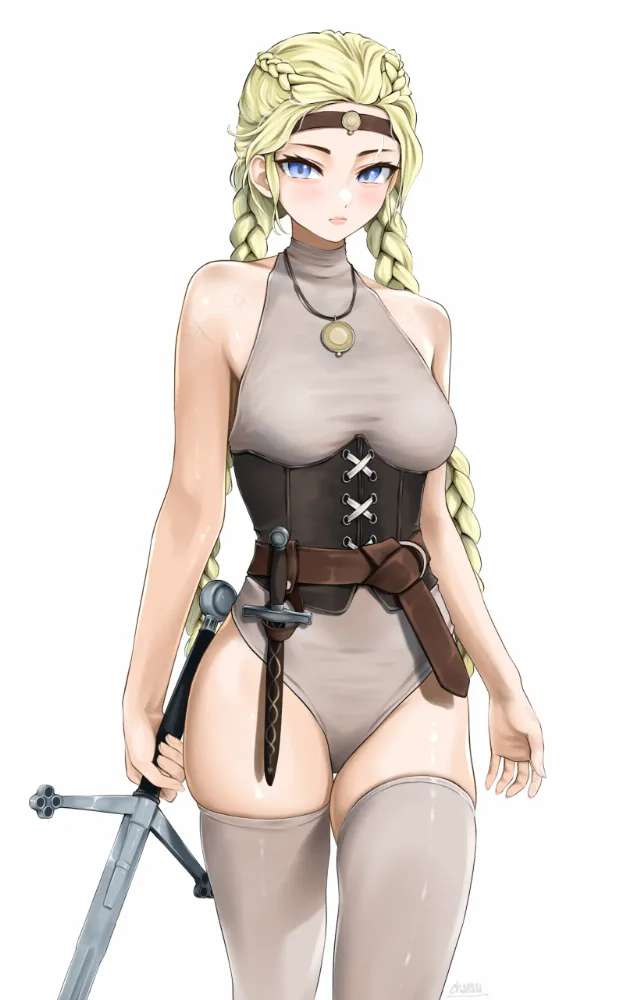 Warrior girl by chaesu. Anime Art, anime style, warrior girl