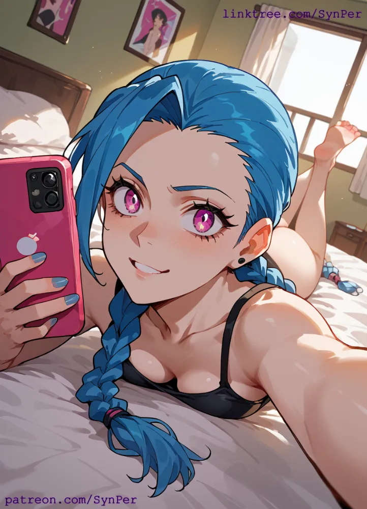 AI Jinx (league of legends) by SyntheticPerspec. AI, aracne, game art, Jinx, jinxleagueoflegends, league of legends, lol, neuralart, powder