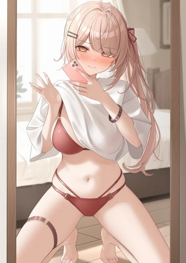 Anime art by monaka curl. Anime, Anime Ero, Anime Ero Pussy, Anime Original, bikini, Oppai, swimsuit