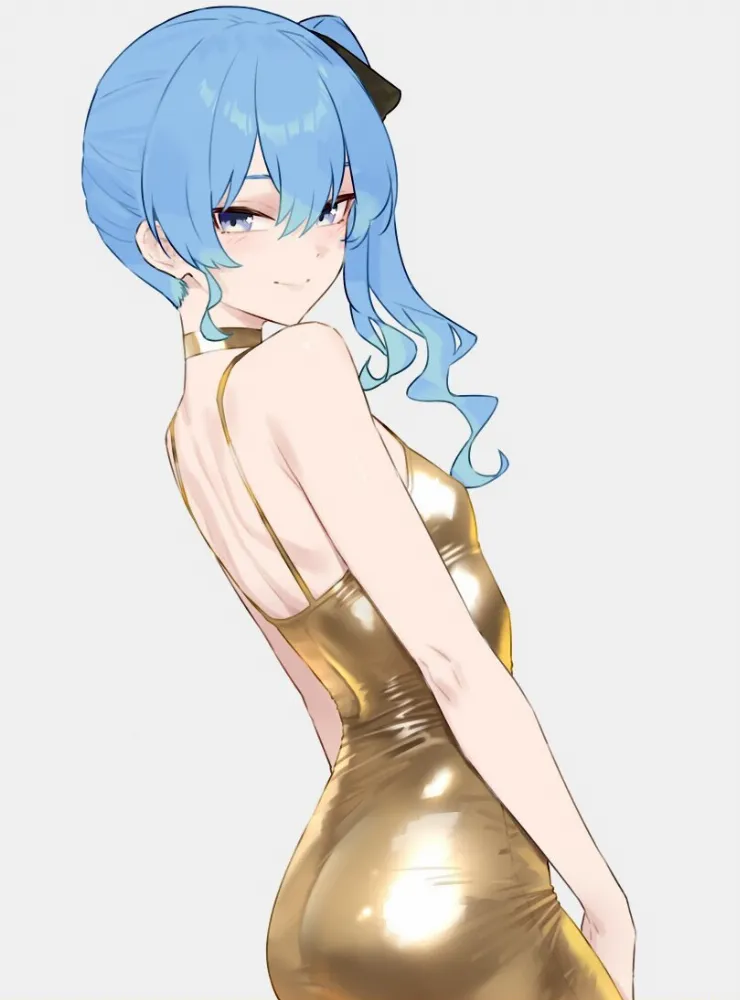 Hoshimachi Suisei (virtual youtuber) by Bluefield. hololive, Hoshimachi Suisei, virtual youtuber, vtuber