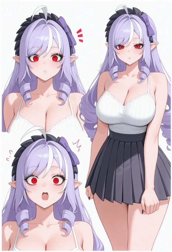 AI Vivian (zenless zone zero) by Heretikka. AI, Anime Art, anime style, elf, elf girl, elfgirl, fantasy, neuralart, Vivian, zenless zone zero, zzz