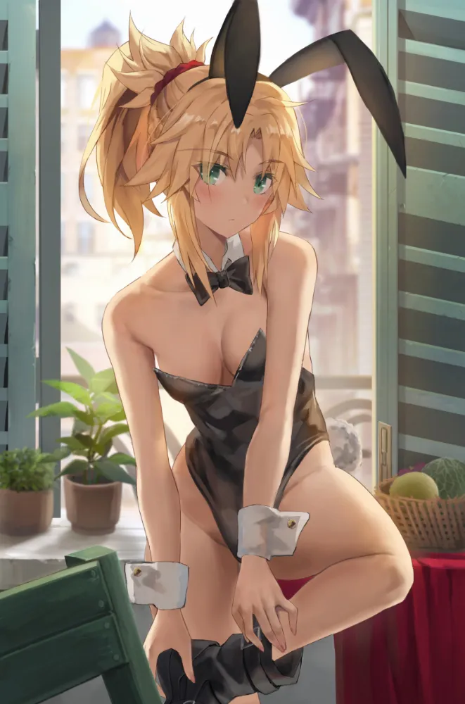 Mordred (fate) by Tonee. Animal Ears, Anime, Anime Ears, Anime Ero, Anime Ero Pussy, bunny girl, bunnygirl, fate, fate/apocrypha, Mordred, Oppai