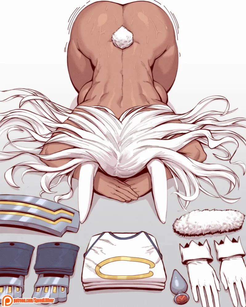 Mirko (Boku no Hero Academia) by SpeedL00ver. Animal Ears, Anime, Anime Ears, Anime Ero, Anime Ero Wet, anime sideboobs, Boku no Hero Academia, bunny girl, bunnygirl, Mirko, naked dogeza, oshiri, Usagimimi