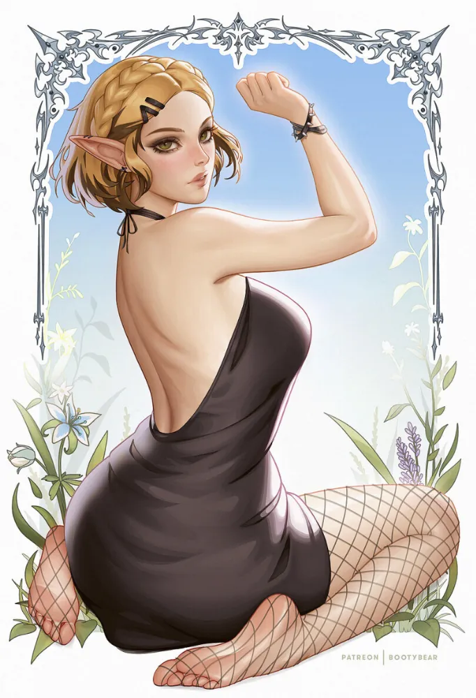 Zelda (The Legend of Zelda) by Bootybear. elf, elf girl, fantasy, The Legend of Zelda, Zelda