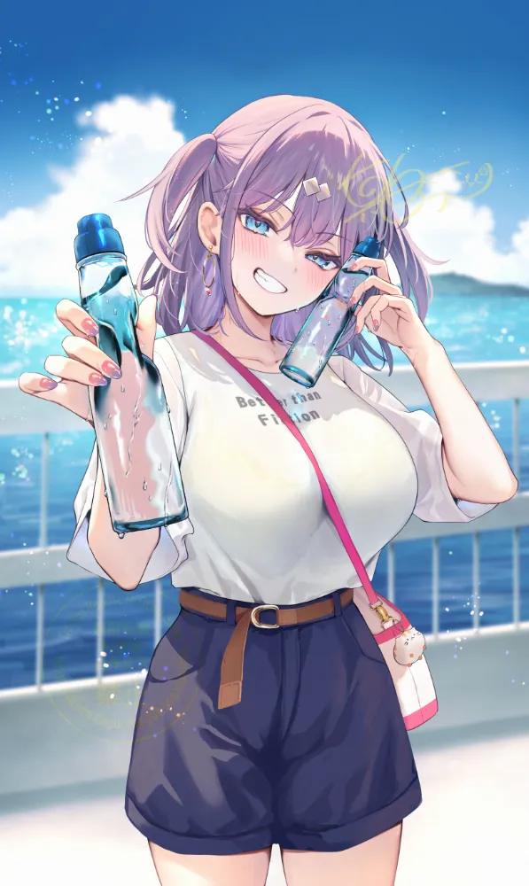 Anime art by calm mashiro. Anime, Anime Ero, AO, Oppai