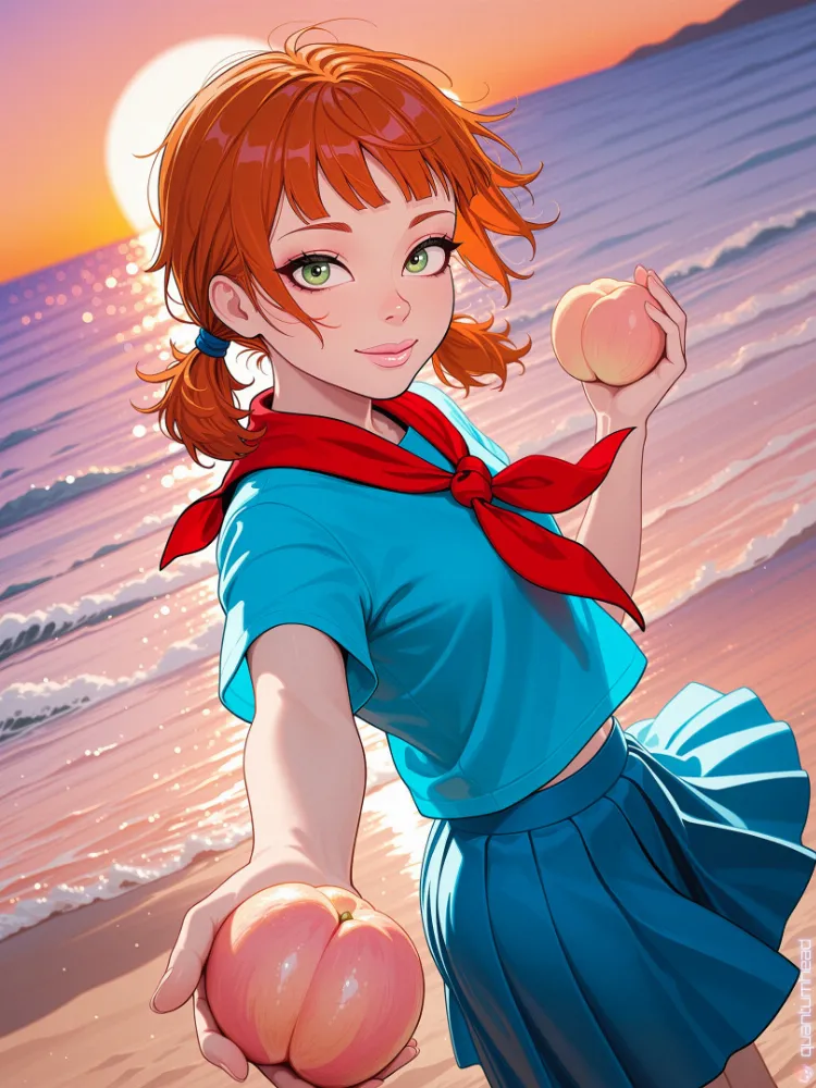 AI anime art by QuantumHeadAI. AI, neuralart