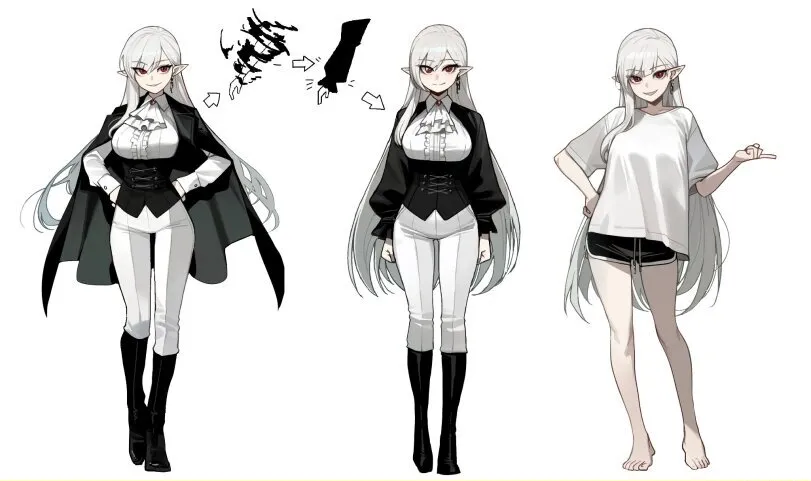 Vampire girl by Insact. elf, elf girl, elfgirl, fantasy, Fantasy race, vampire, vampire girl