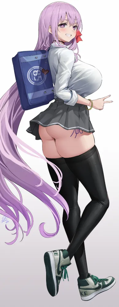 BB (fate) by Uo Denim. Anime, Anime Ero, Anime Ero Ass, Anime Ero Swim, BB, bikini, fate, fate extra, fate/extra ccc, Kyonyuu, school girl, swimsuit