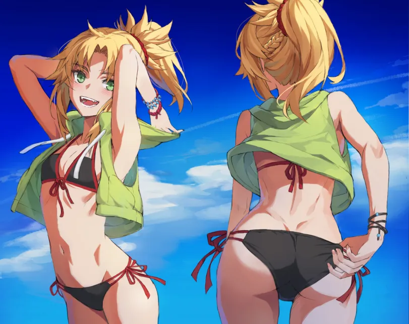 Mordred (fate) by Tonee. Anime, bikini, fate, fate/apocrypha, Mordred, swimsuit