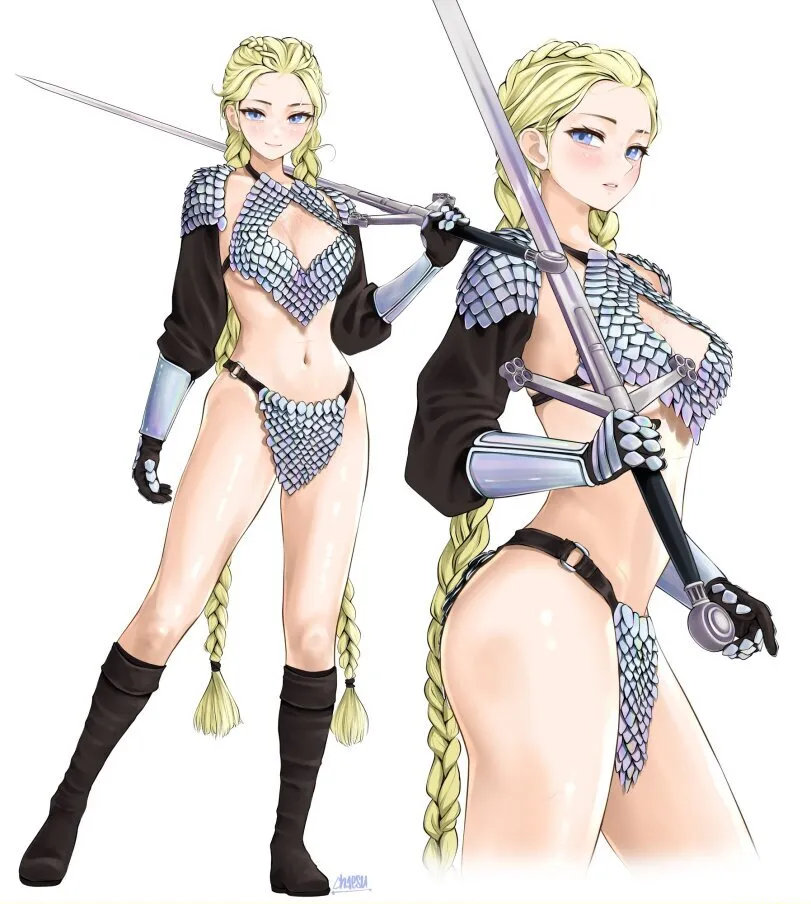 Renah by chaesu. original character, Renah, warrior girl