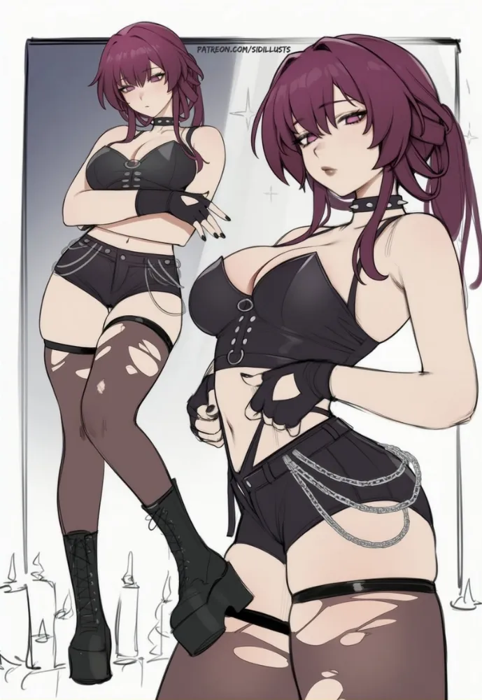 AI Kafka (honkai star rail) by Sidillusts. AI, game art, honkai star rail, Kafka, neuralart