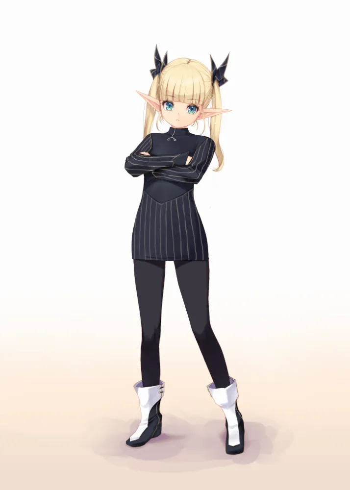 Elf girl by Kirishima Satoshi. Anime, AO, elf, elf girl, fantasy, Fantasy race