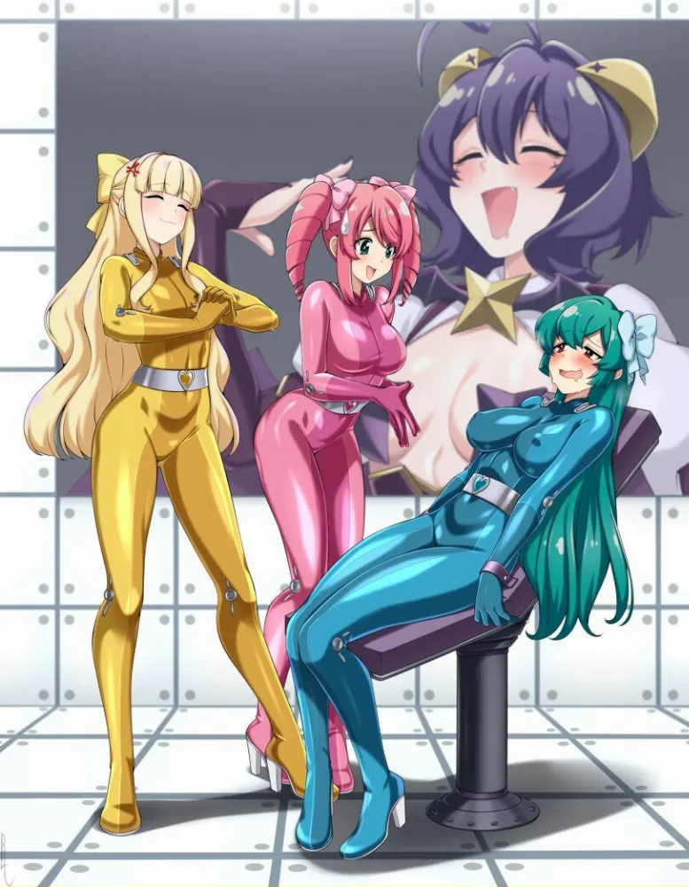 Hanabishi Haruka, Magia Baiser, Minakami Sayo, Tenkawa Kaoruko (mahou shoujo ni akogarete) by lindaroze. Anime, Anime Ero, Anime Ero BDSM, crossdress, Hanabishi Haruka, Magia Baiser, mahou shoujo ni akogarete, Minakami Sayo, Tenkawa Kaoruko