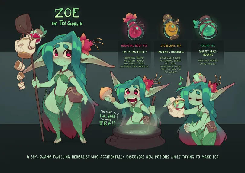 Goblin girl by Huffslove. art girl, Fantasy race, goblin girl