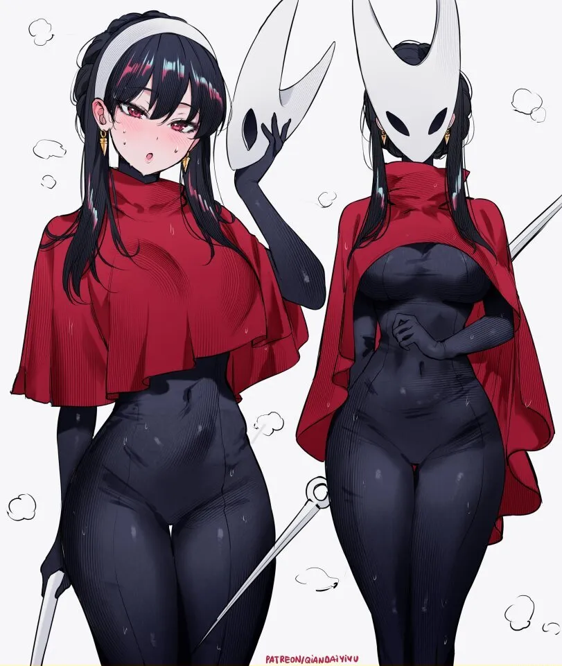 Yor Briar, Hornet (Spy x Family) by qiandaiyiyu. Anime, crossdress, hk, hollow knight, Hornet, Spy x Family, Yor Briar