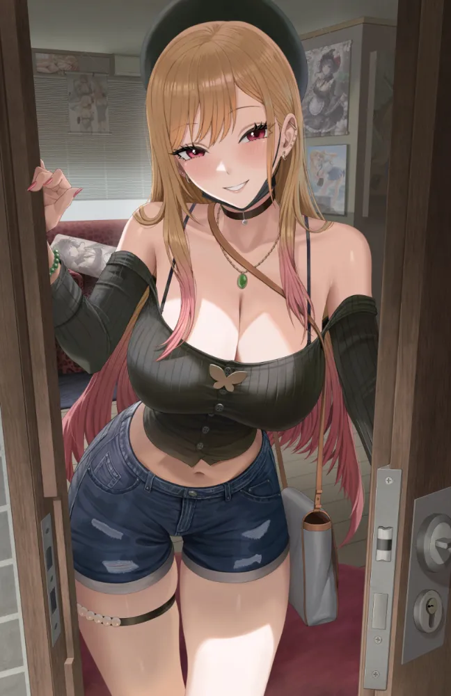 Kitagawa Marin (Sono Bisque Doll wa Koi wo Suru) by silvertsuki. Anime, Anime Ero, Kitagawa Marin, Kuroe Shizuku, Sono Bisque Doll wa Koi wo Suru