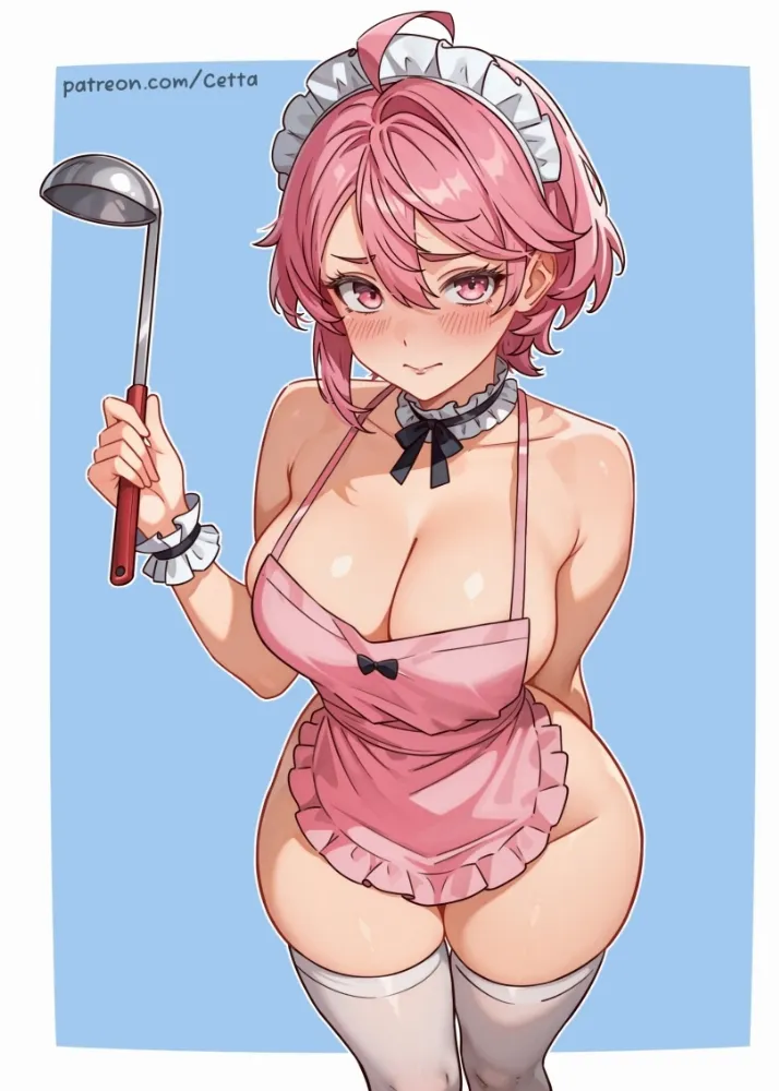 Shiratori Aira (dandadan) by cetta. Anime, Anime Ero, Anime Ero Oppai, cettadvd, dandadan, housemaid, maid, Shiratori Aira