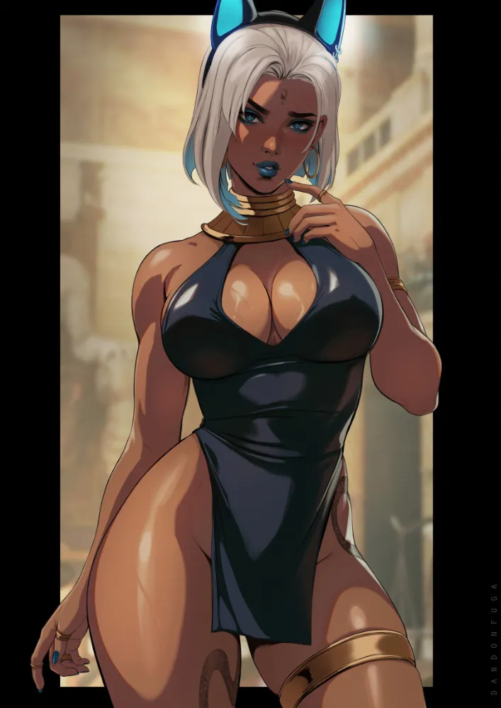 Neema by Dandonfuga. Animal Ears, Anime Ears, Anime Original, cat girl, catgirl, egyptian goddess, Neema, neko, original character