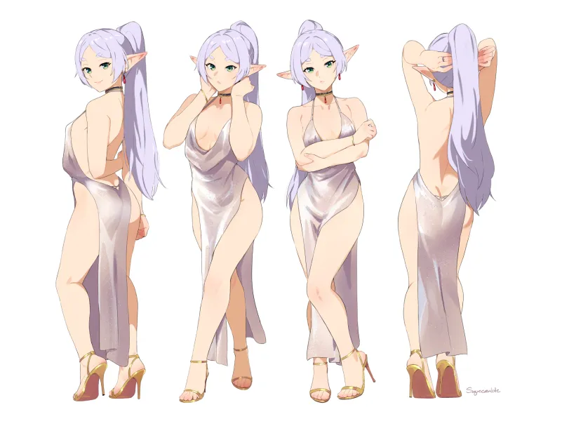 Frieren (sousou no frieren) by squeezable. Anime, Anime Ero, elf, elf girl, fantasy, Frieren, sousou no frieren, squeezabledraws