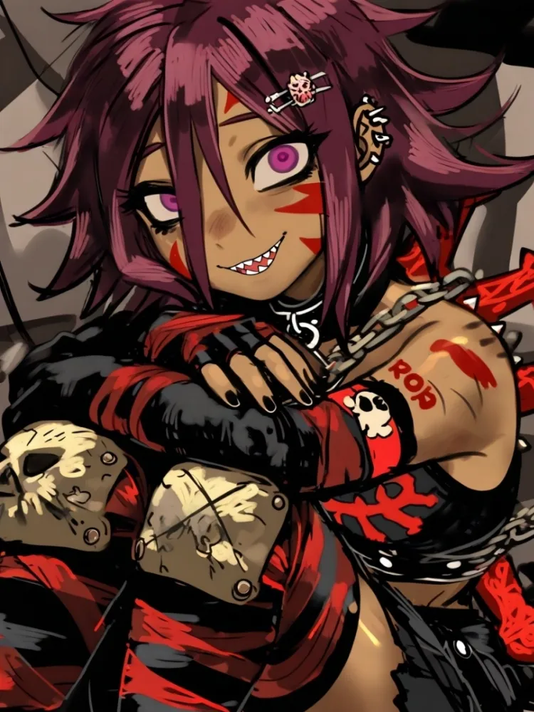 AI Neco-arc (warhammer 40000) by generatornaya. AI, crossover, Neco-arc, neuralart, warhammer 40000, wh crossover, wh other