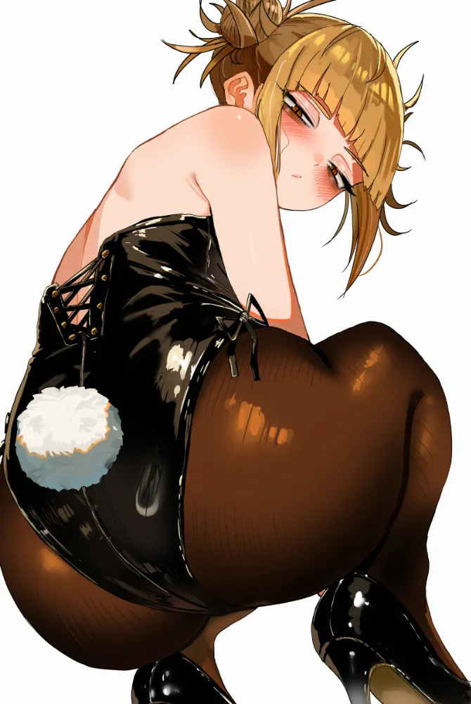Toga Himiko (Boku no Hero Academia) by zd. Animal Ears, Anime, Anime Ears, Anime Ero, Anime Ero Ass, Boku no Hero Academia, bunny girl, bunnygirl, Bunnysuit, pixiv6210083, Toga Himiko
