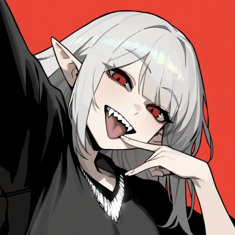 Vampire girl by Insact. Anime, AO, Demon Girl, devil girl, Fantasy race, monster girl, vampire girl, vampiress
