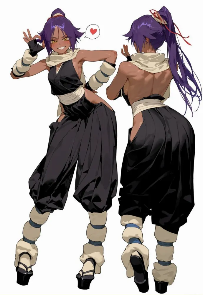 AI Shihouin Yoruichi (bleach) by eatsleep1111. AI, Anime, bleach, neuralart, Shihouin Yoruichi
