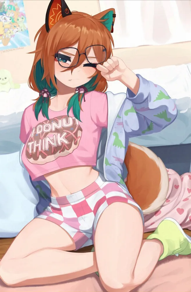 Miyoshino Shiki (virtual youtuber) by Yoako. Animal Ears, Anime, Anime Ears, Anime Ero, AO, deer girl, Miyoshino Shiki, virtual youtuber, vtuber