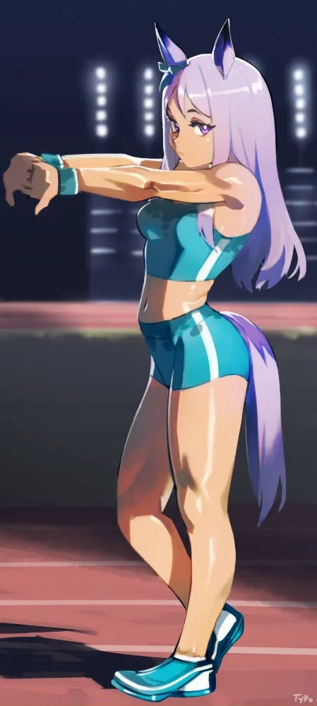 Mejiro Mcqueen (Umamusume) by OptionalTypo. Animal Ears, Anime, Anime Ears, horse girl, Mejiro Mcqueen, sport girl, umamimi, Umamusume