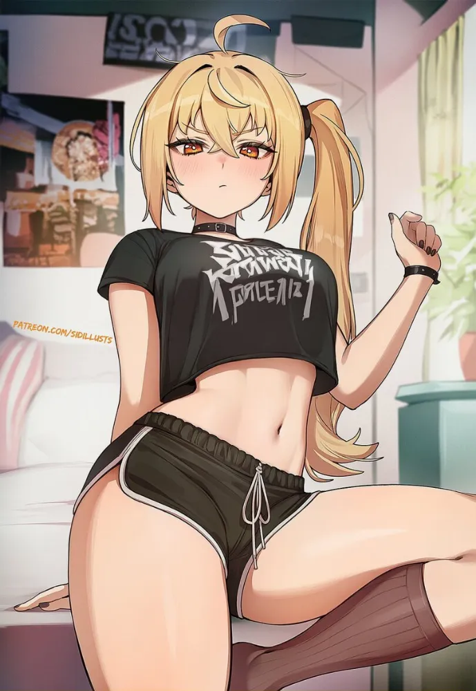AI Luciana De Montefio (zenless zone zero) by Sidillusts. AI, anime piped running shorts, Luciana De Montefio, neuralart, zenless zone zero, zzz