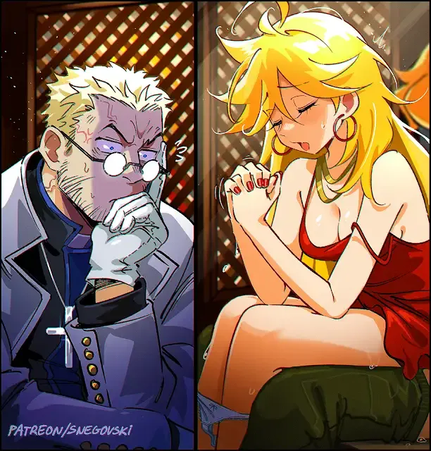Alexander Anderson, Panty (hellsing) by Snegovski. Alexander Anderson, Anime, Anime Ero, brief, hellsing, Panty, panty &amp; stocking with garterbelt, Psg