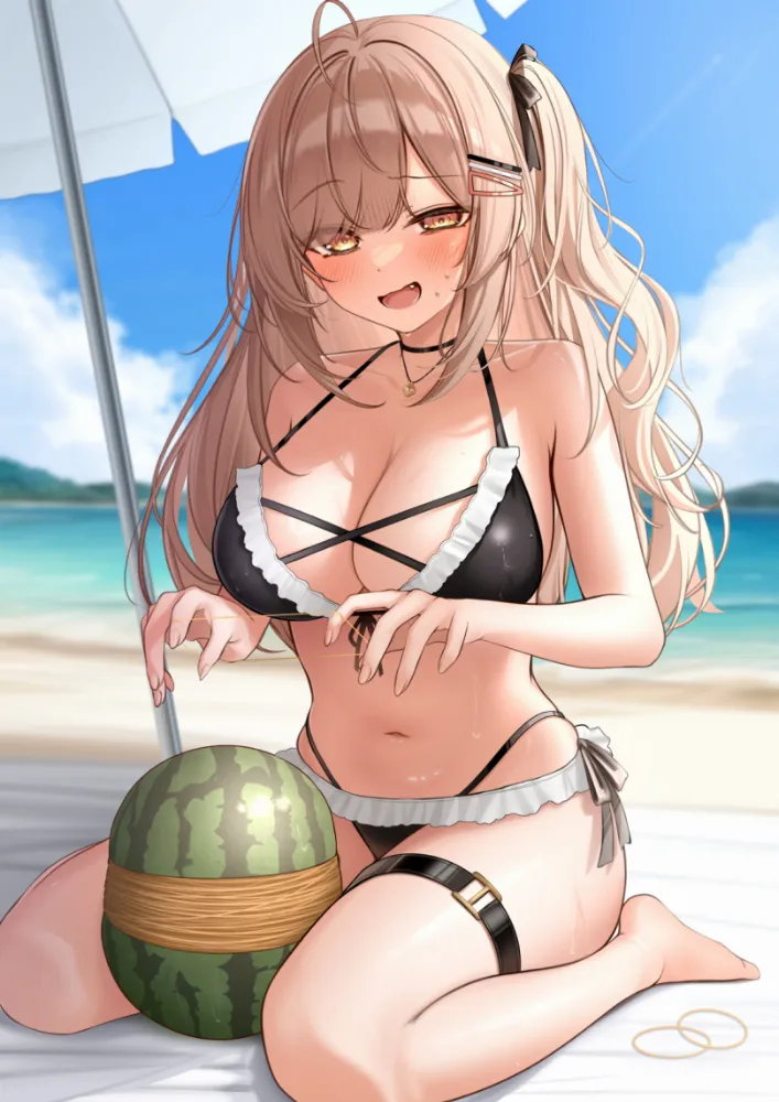 Imouto-chan by monaka curl. Anime, Anime Ero, Anime Ero Swim, AO, bikini, Imouto-chan, original character, swimsuit